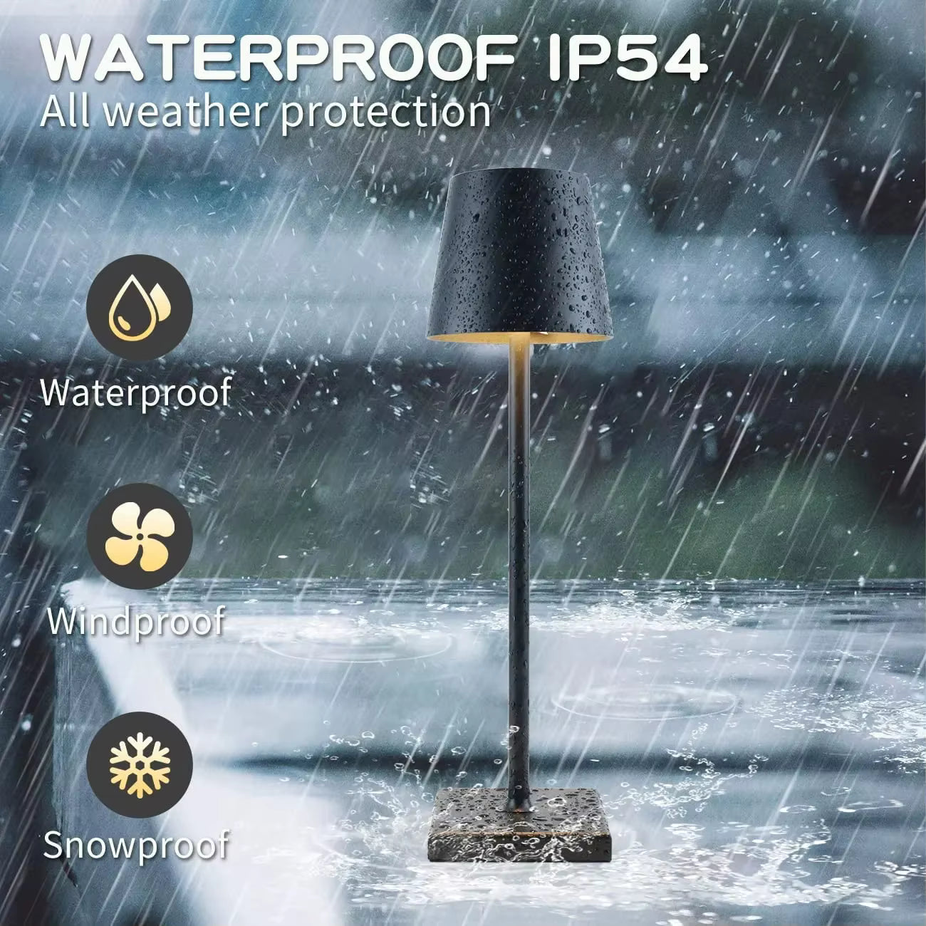 Wiederaufladbare LED-Tischlampe mit Stil und Funktion